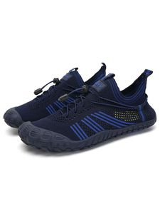 Flache Sneakers Für Herren Und Damen Wanderschuhe Wasserwatschuhe Atmungsaktiv,Farbe:Tiefes Blau,Größe:41
