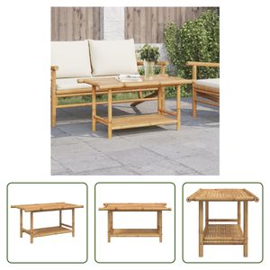 The Living Store Couchtisch 90x50x45 cm Bambus