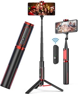 3 in 1 Selfie Stick, 360°Rotation mit Fernbedienung, Tragbar mit versenkbarem Stativ, Handyhalter für iPhone, Android
