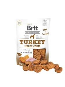 Snack BRIT Jerky Turkey Meaty Coins 80 g