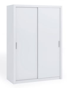 FURNIX Schiebetürenschrank Berti, 2-türiger Kleiderschrank B150 x H215 x T62 cm Weiss