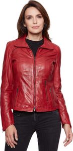 Jilani - Damen Lederjacke Lammnappa rot Pflanzlich gegerbt Größe 40