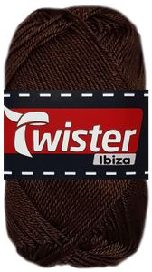 50 Gramm Twister Ibiza aus 100 % Baumwolle 88 Kaffee