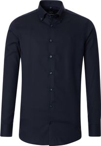 VENTI Herren Businesshemd Langarm Button-Down Modern-Fit Marine 39