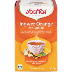 Yogi Tea ® Ingwer Orange Tee mit Vanille 30,6 g 17 Teebeutel