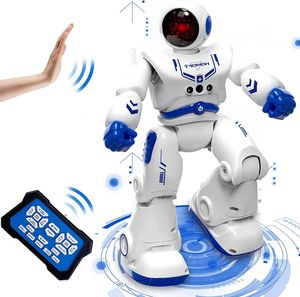 Ferngesteuerter Roboter Spielzeug(Blau) für Kinder,Roboter Kinder Ferngesteuerte Roboter Intelligent Programmierbar RC Roboter mit Gestensteuerung/Walk Lernen Spielzeugfür Geburtstags und weihnachtsgeschenke