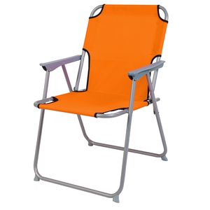 Camping - Klappstuhl Stoff Oxfort Metall Orange