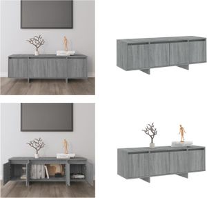 vidaXL TV Schrank Sonoma Eiche Grau 120x30x40,5 cm Holzwerkstoff - TV-Schrank - TV-Schränke - Lowboard - Stereo Schrank