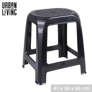 Urban Living Kunststoff-Hocker Sitzhocker 41 x 36 x 46 cm 51015 schwarz