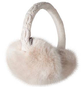 BARTS Damen Ohrenschützer - Fur Earmuffs, One Size Weiß