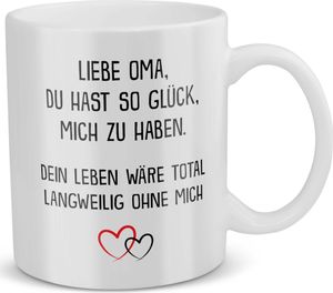 22Feels Oma Geschenk Geburtstag Grossmutter Tasse Weihnachten Rentnerin Kaffeetasse Frauen Beste Grosseltern Muttertag Geschenkidee