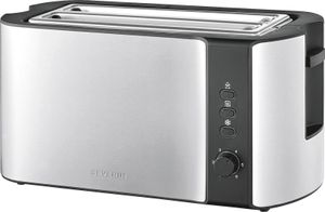 SEVERIN 4-Scheiben-Toaster AT 2590 Edelstahl / schwarz