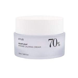 ANUA HEARTLEAF 70% INTENSE CALMING CREAM 50ml - Intensywnie kojący krem do twarzy