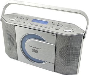 Soundmaster RCD1770SI tragbares Radio mit CD-Player digital DAB+ USB MP3 Kopfhöreranschluss Uhr