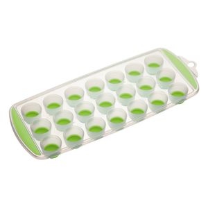 Colourworks Flexibilní zásobník na kostky ledu, silikonový, zelený, 9 cm, 6 kusů.