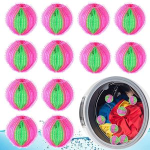 12 Stück Tierhaarentferner Für Waschmaschine,Haarfänger Waschmaschine Ball,Haustier Haarentferner, rosa