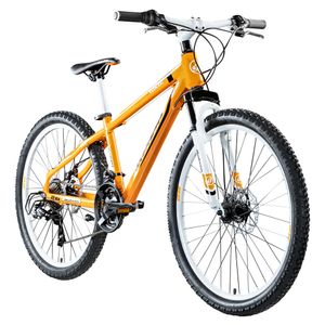 Galano Toxic 26 Zoll Mountainbike 145 - 185 cm MTB Hardtail Fahrrad 21 Gänge Scheibenbremsen Damen Herren Jugendliche unisex, Farbe:orange, Rahmengröße:36 cm