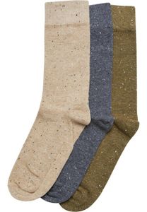 Urban Classics TB6544 | Naps Socks 3-Pack Ponožky - Farba: warm sand/darkshadow/summer olive - Veľkosť: 43-46
