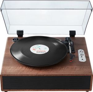 VEVOR Schallplattenspieler, 3 Gang, Plattenspieler mit eingebauten 10 W Stereolautsprechern, magnetischer Tonabnehmer, 33/45/78 U/min, Bluetooth, Aux-In-Cinch-Ausgang, für 18/25/30cm Schallplatten