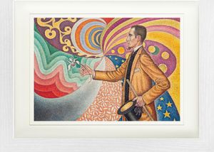 Paul Signac Gerahmtes Bild Mit Edlem Passepartout | Wand-Bilder | Im Bilderrahmen - Portrait Des Félix Fénéon, 1890 (30 x 40 cm)