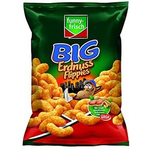 funny frisch BIG Erdnuss Flippies Extragroße Erdnüssen Flips 175g