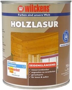 Wilckens Holzlasur LF, 750 ml, Silbergrau