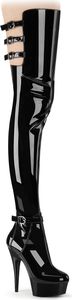 DELIGHT-3055 Damen Boots von Pleaser, Schwarz EU 40, US 10