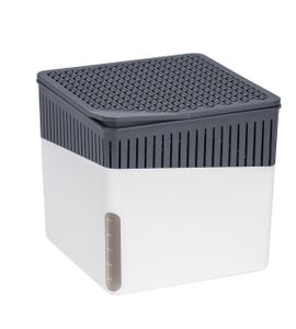 WENKO Raum Entfeuchter Cube 500 g Luft Box Auto Keller Bad Räume Granulat weiß