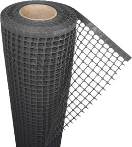 Kunststoffzaun | Hühnerzaun | Gartenzaun 1.2m (mit Rand) / 1m (Menge = Meter am Stück) / Grün