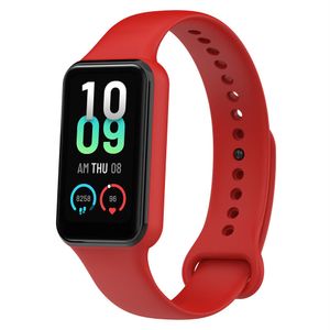 Strap-it Amazfit Band 7 Silikonarmband (Rot)