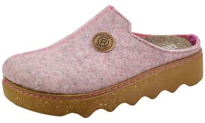 Rohde Damen Hausschuh Pantoffel Filz zarte Farbe bequem Foggia-D 6120, Größe:41 EU, Farbe:Pink