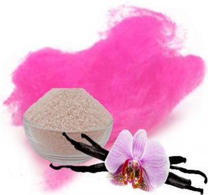 Zuckerwatte Zucker mit Geschmack Vanille Pink farbiger Aromazucker 100g für die Zuckerwattemaschine