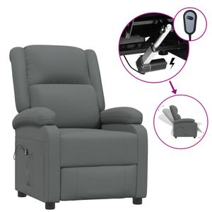 vidaXL Relaxačné kreslo Electric Tmavo šedá látka