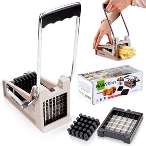 NAVA Kartoffelschneider Pommes-Frites-Schneider Pommesschneider mit austauschbaren Klingen MISTY 23,5 cm