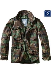 Brandit - M65 Standard Feldjacke Woodland, Parka US Style Jacke mit Futter