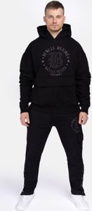 Herren Kapuzensweatshirt Oversize MITCHELL Black/Grey L BENLEE