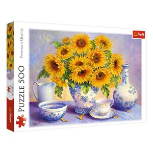 Trefl, Puzzle, Sonnenblumen, 500 Teile, Premium Quality, für Erwachsene und Kinder ab 10 Jahren