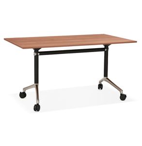 KADIMA DESIGN MARIKA -Bürotisch, klappbare Platte Wood Holz Braun (walnut)
