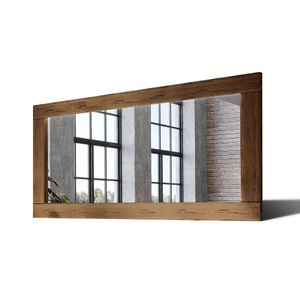 180x70 Velké zrcadlo v dubovém rámu na zeď LDR224 Oak Brown Starší povrchová úprava