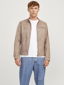 Jack & Jones Dylan Biker Lederjacke Beige L Mann Beige L Jack & Jones Dylan Biker Lederjacke Beige L Mann Beige L
