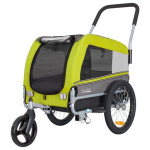 Tiggo VS Pet M Hundefahrradanhänger + Jogger 2 in 1 Hundeanhänger Hundetransporter Fahrradanhänger