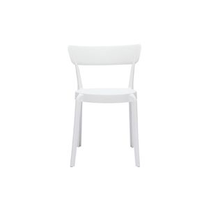 Miliboo - Stapelbare Stühle weißer Kunststoff für Innen- und Außenbereich (2er- Set) RIOS