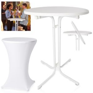 ONBEST Stehtisch | klappbar | mit Husse | Ø 80 cm | 60 kg | Tragkraft | 110 cm Höhe | Kratzfest | Wetterfest ONBEST Stehtisch | klappbar | mit Husse | Ø 80 cm | 60 kg | Tragkraft | 110 cm Höhe | Kratzfest | Wetterfest