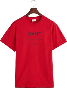 Gant Logo Script Printed Kurzarm-t-shirt Rot S Mann Rot S Gant Logo Script Printed Kurzarm-t-shirt Rot S Mann Rot S