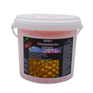 MIBO Filterbakterien Gelkugeln Gartenteich Filterstarter 2,5Liter ausreichend für bis zu 50.000 Liter
