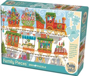 Cobble Hill Familie puzzle 350 Teile - Christmas Train