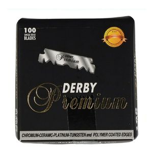 Derby Premium Black halbe Klinge Rasierklingen Packungsinhalt 100 Stück