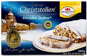 2 x Dr. Quendt - Christstollen - 1000g (Kartonverpackung) (2x1000g)