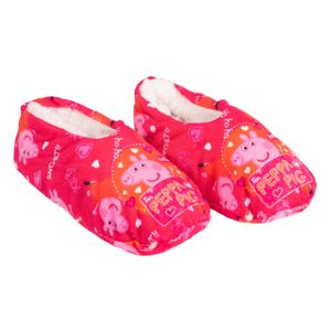Peppa Wutz balerínky pre dievčatá ABS zimné papuče s podšívkou detské papuče papuče ružové, veľkosť:31-34