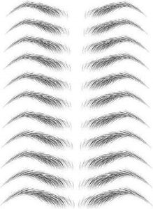 INF Augenbrauensticker Fake Tattoo Schwarz 11 Paar